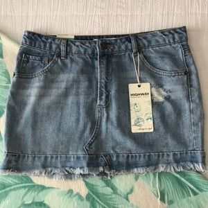 HIGHWAY DENIM JEAN SKIRT